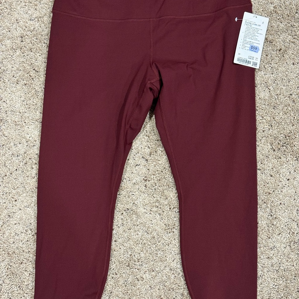 lululemon athletica Burgundy Leggings